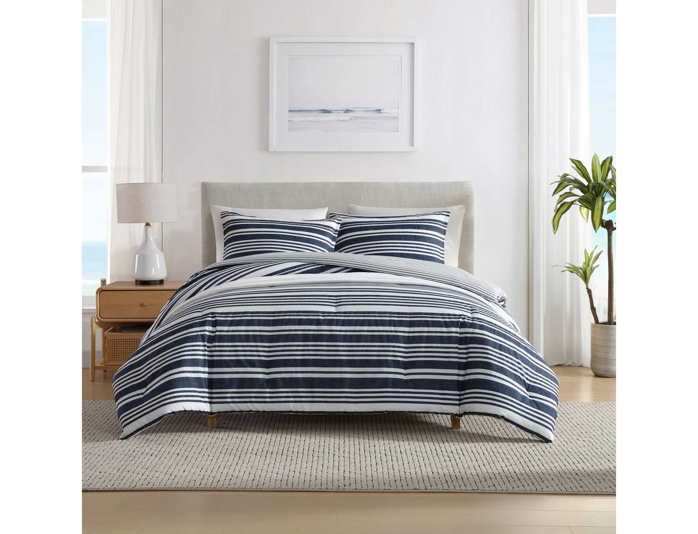 Coastline Stripe Cotton Comforter Set