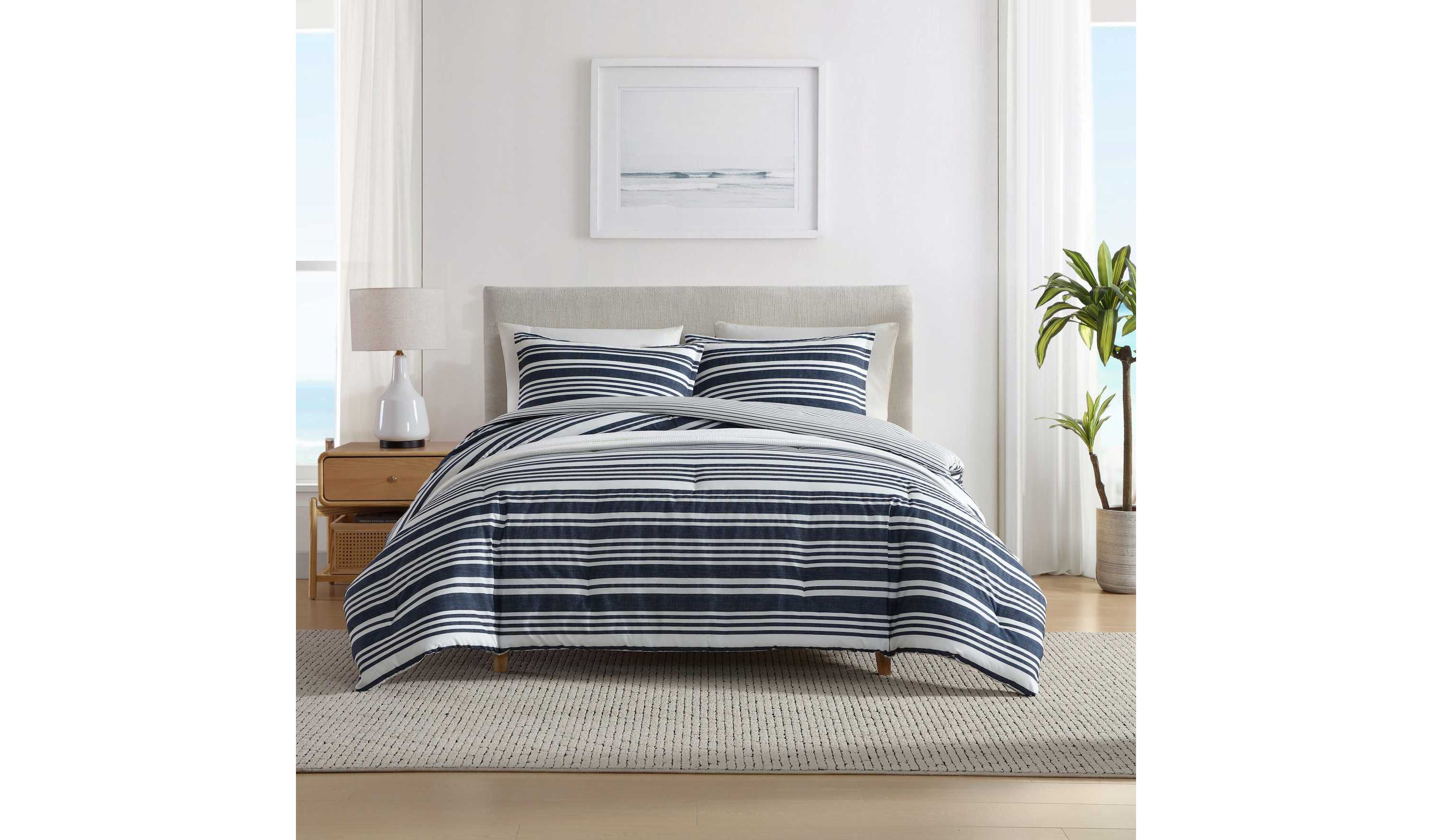 Coastline Stripe Cotton Comforter Set