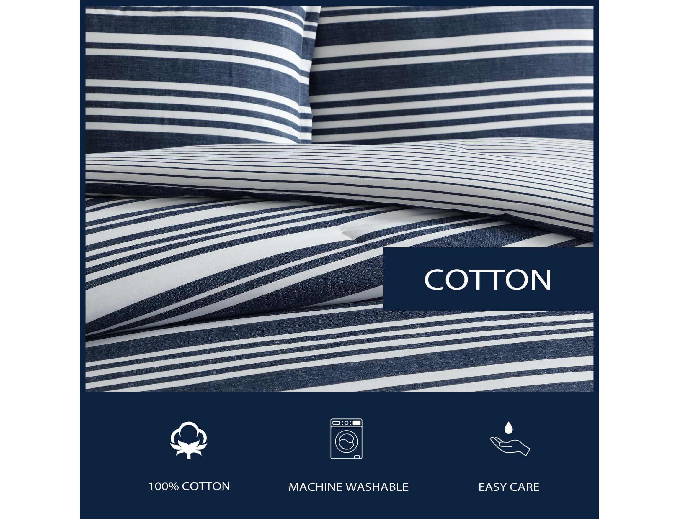 Coastline Stripe Cotton Comforter Set