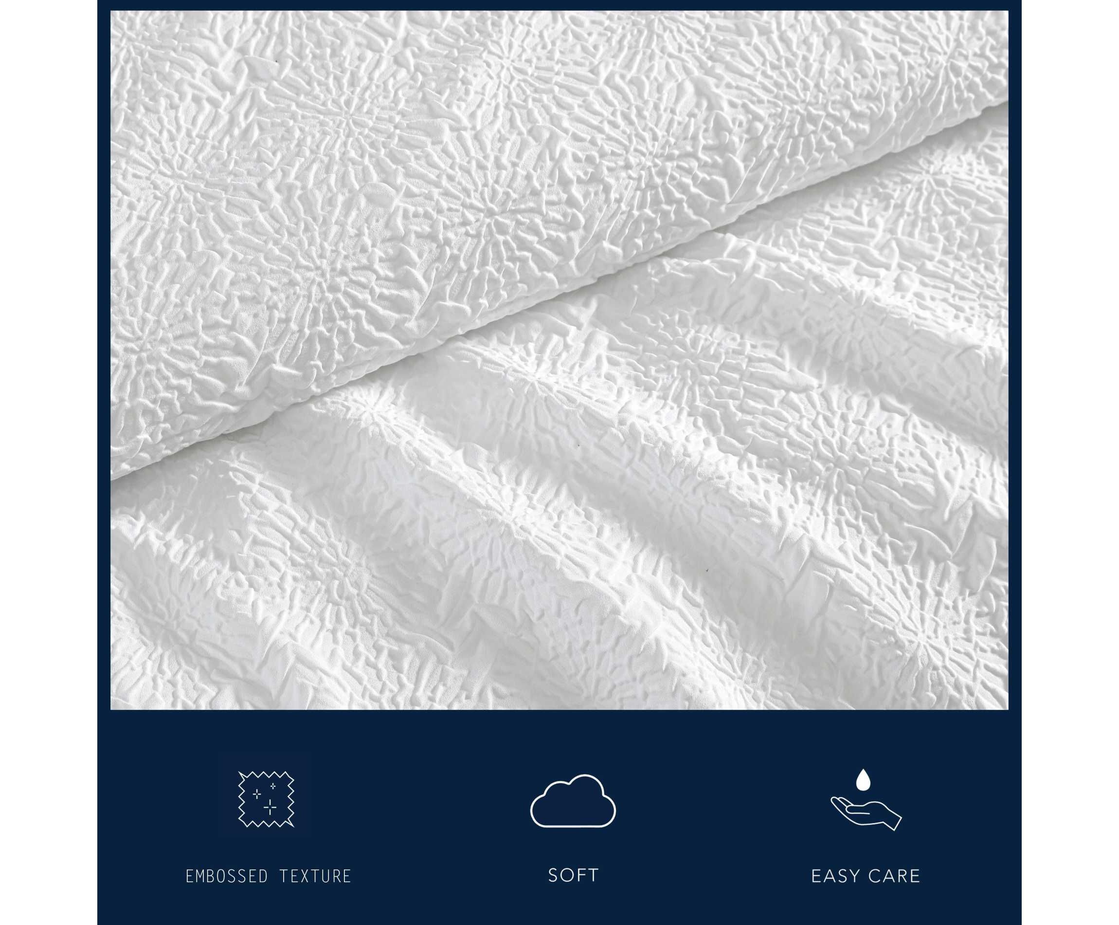 Embossed Sunflower Microfiber Comforter Set