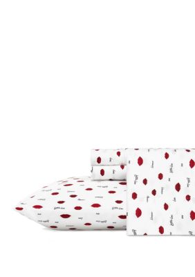 Betsey Johnson Love Lips Sheet Set