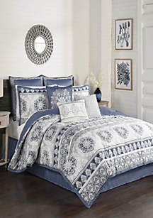 Beautyrest Indochine 4 Piece Reversible Comforter Set 