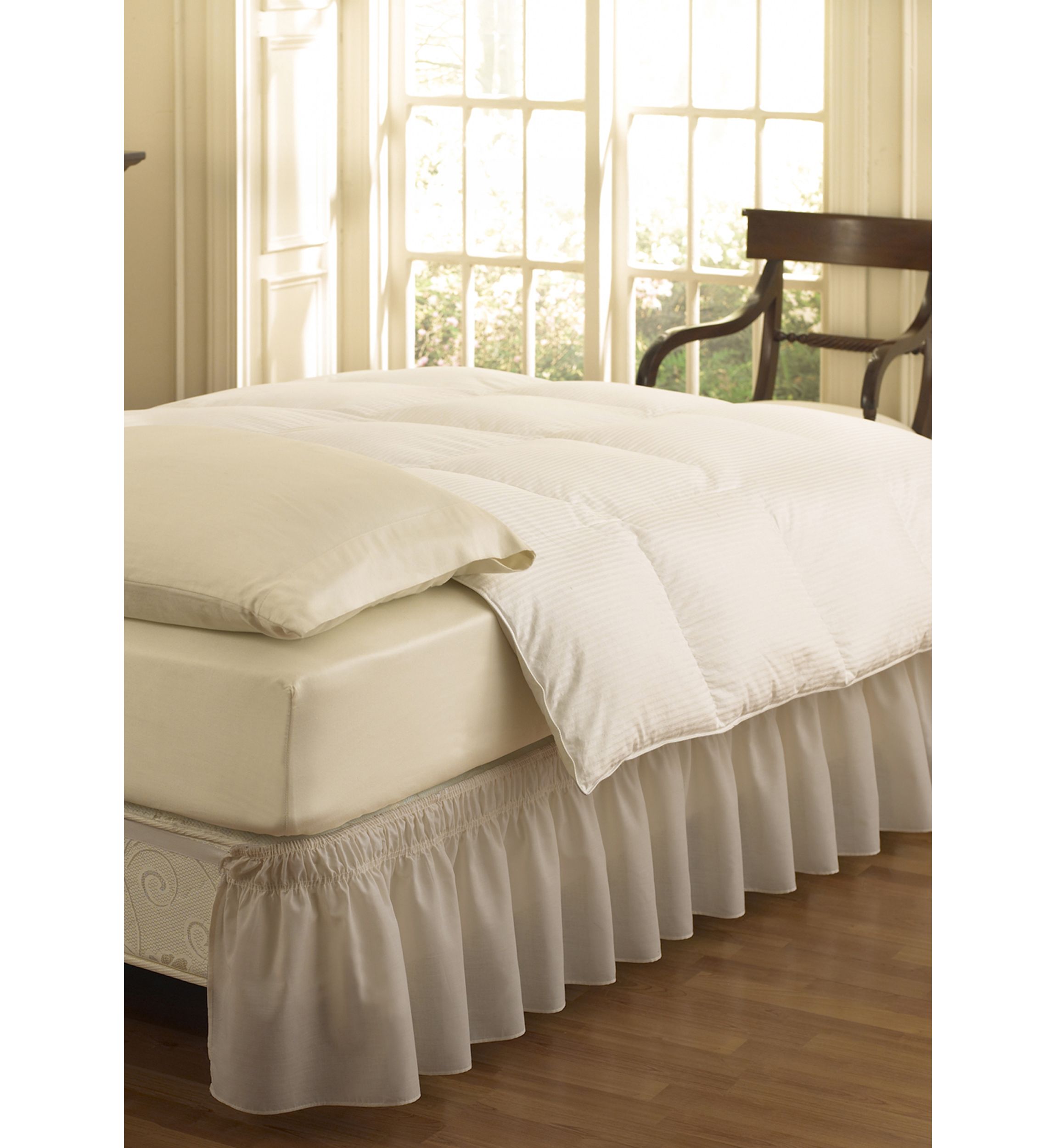 Wrap Around Solid Ruffled Bed Skirt