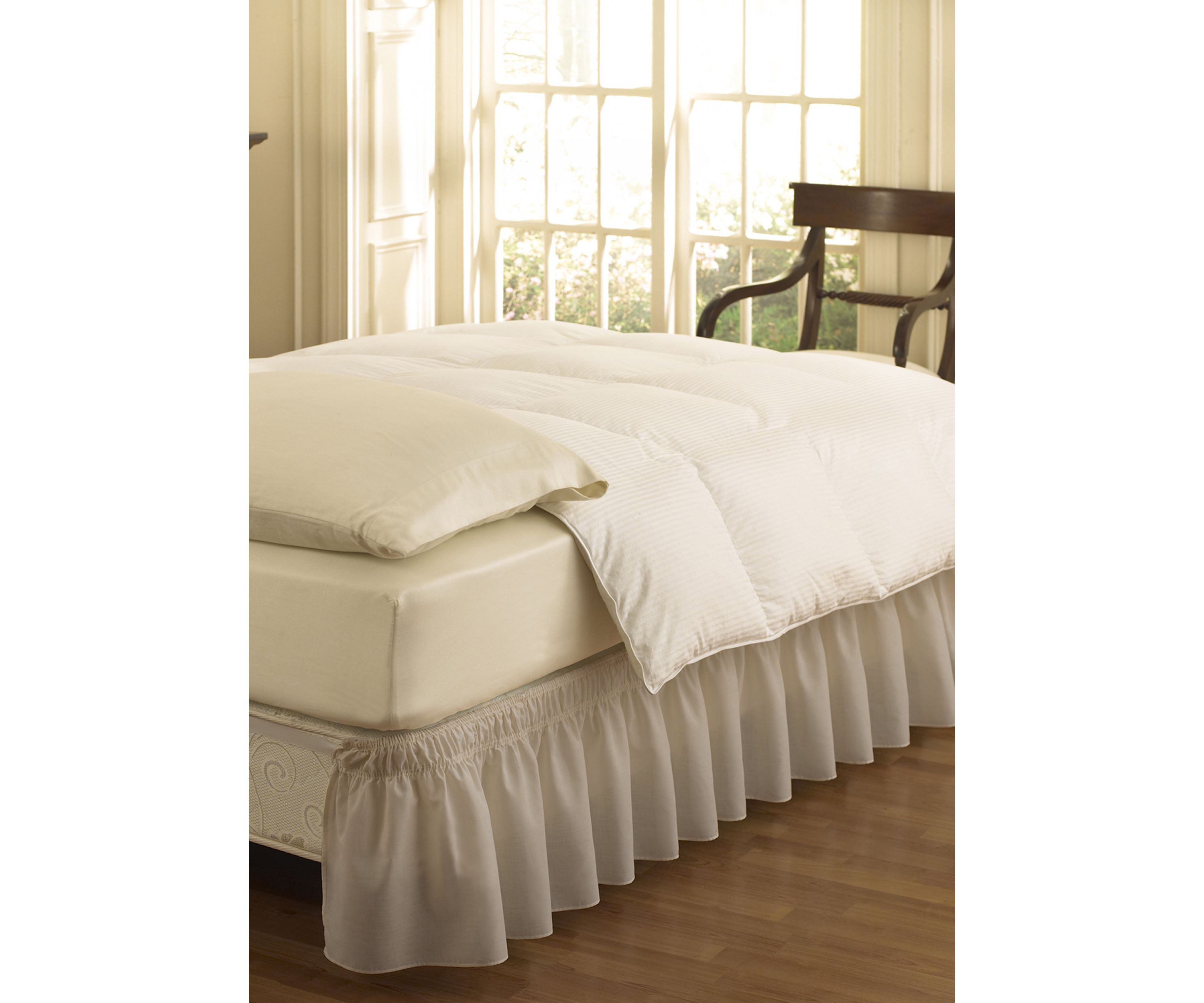 Wrap Around Solid Ruffled Bed Skirt