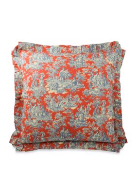 Waverly Sanctuary Rose Euro Sham, Red -  0885308362001