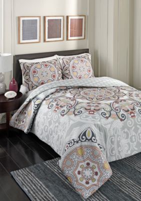 Marble Hill Regal Rosette 3 Piece Comforter Set Belk