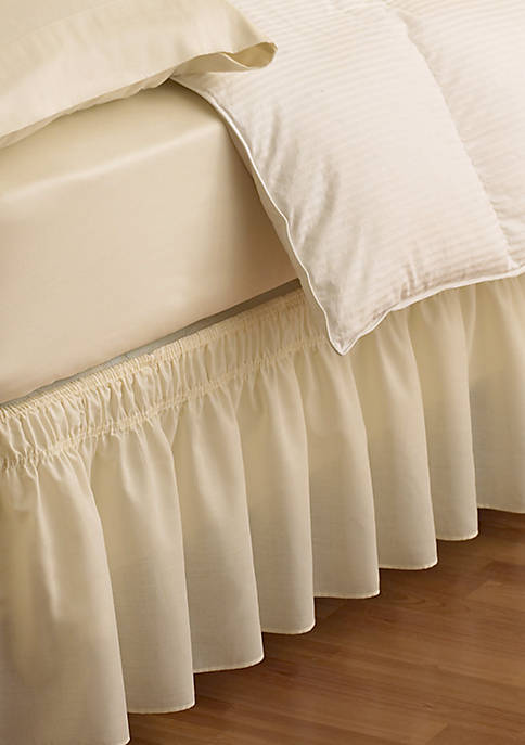 Fit Ruffled Queen King Bedskirt, White Dust Ruffle Queen Size Bed