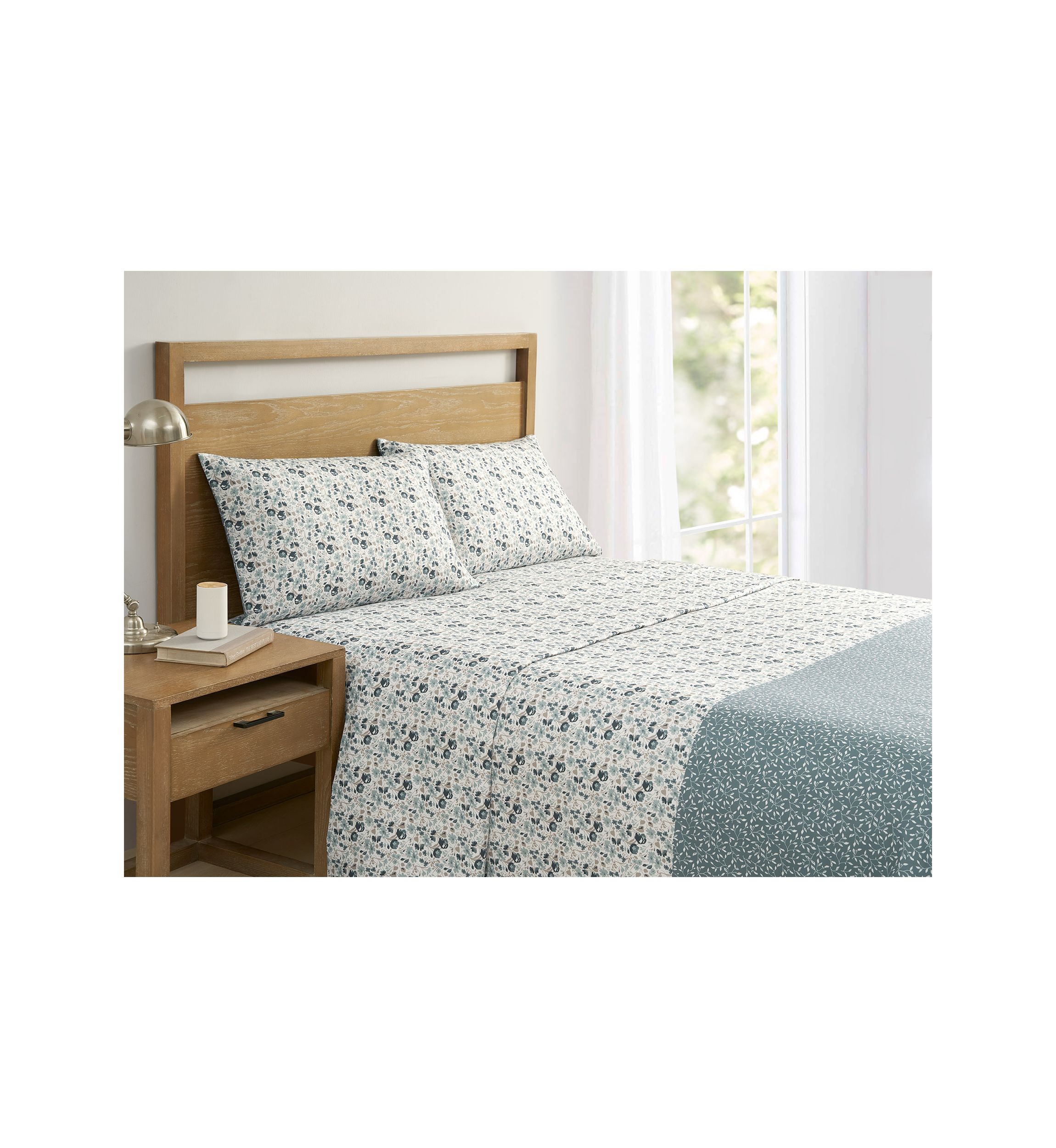 Flower Dance Teal Sheet Set