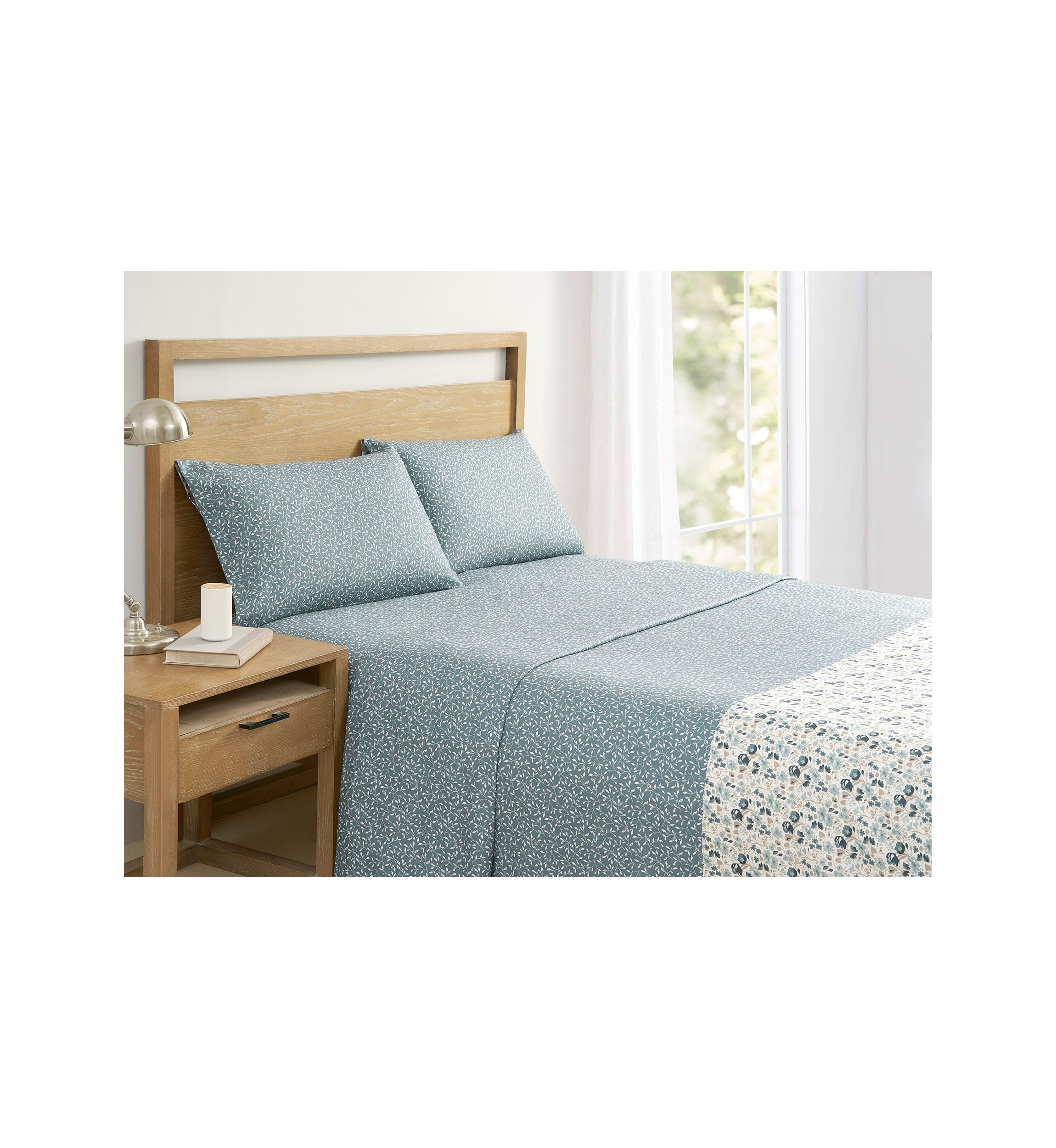 Flower Dance Teal Sheet Set