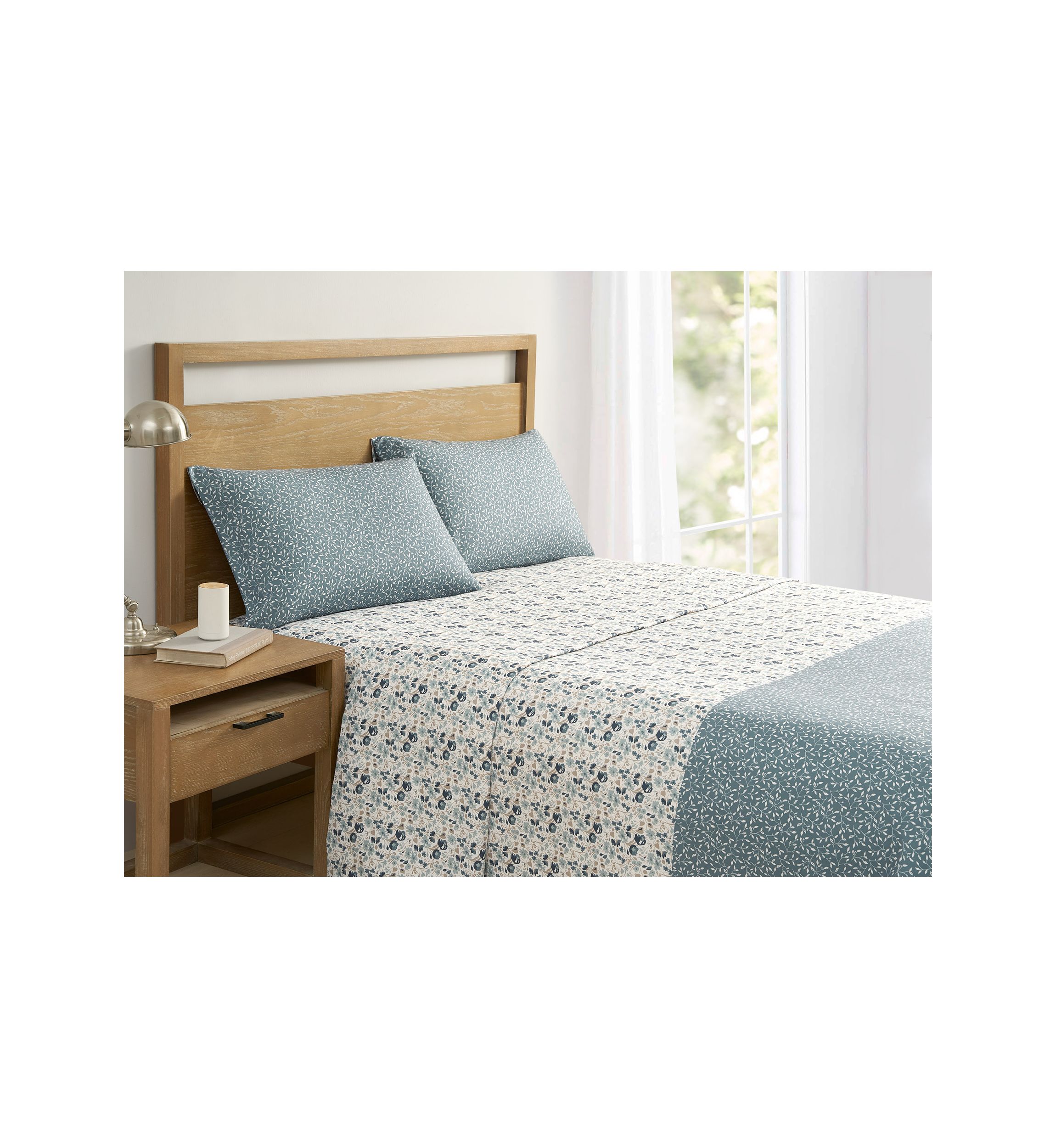 Flower Dance Teal Sheet Set