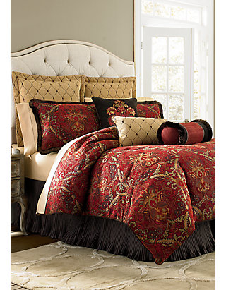 Biltmore Konya Red King Comforter Set 110 In X 96 In Belk
