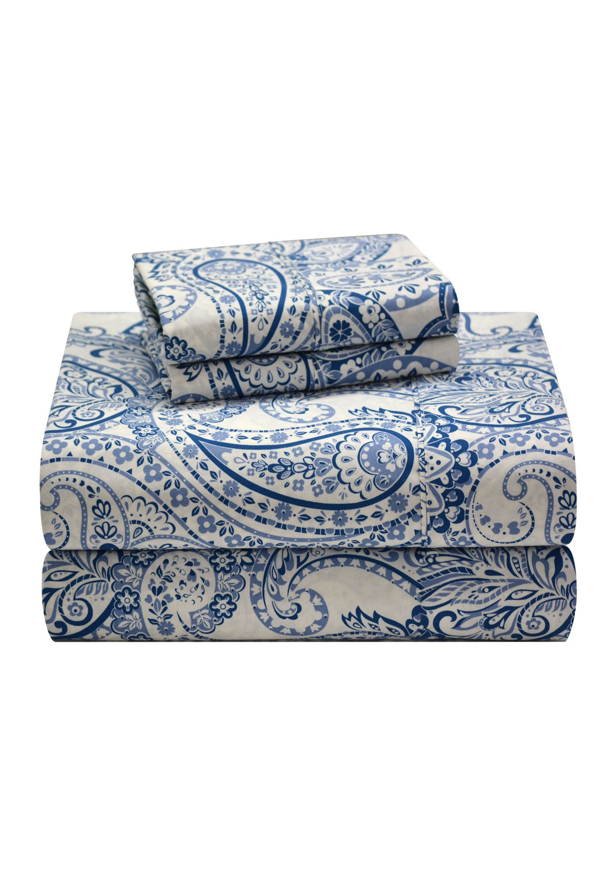 Boho Paisley Combed Cotton Printed Sheet Set