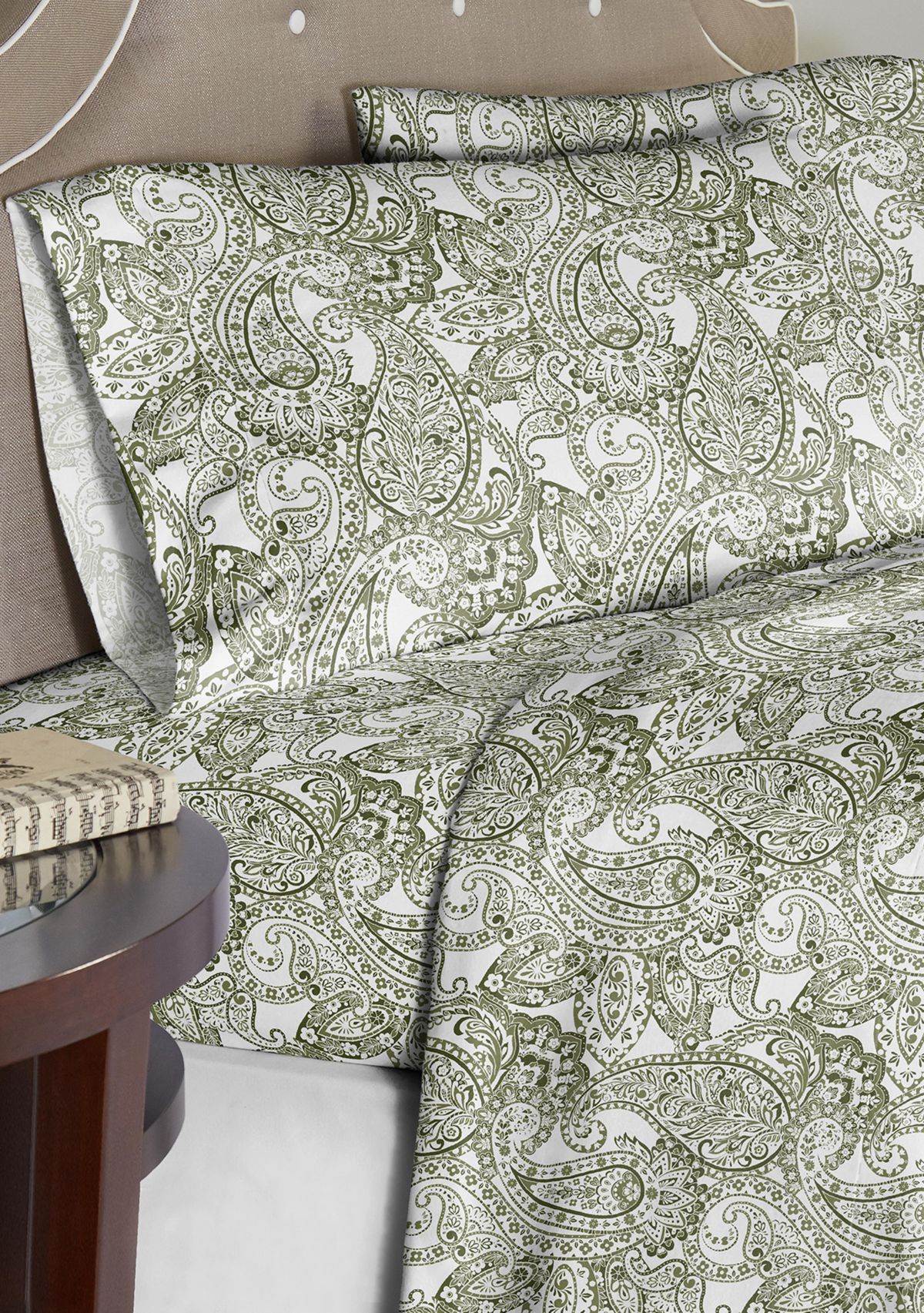 Boho Paisley Combed Cotton Printed Duvet Set