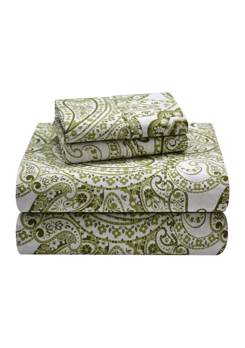 Boho Paisley Combed Cotton Printed Duvet Set