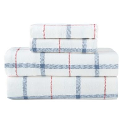 Pointehaven 180 GSM Brushed Cotton Printed Soft Flannel Deep Pocket Oversized Sheet Set