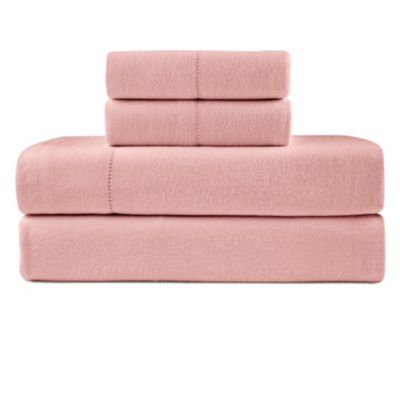 Pointehaven 180 GSM Brushed Cotton Solid Color Soft Flannel Deep Pocket Oversized Sheet Set, California King