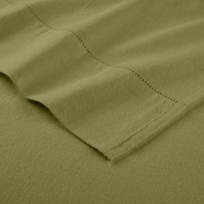 Pointehaven 180 GSM Brushed Cotton Solid Color Soft Flannel Pillowcases Pair