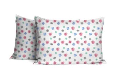 Pointehaven 170 GSM Over-Sized Brushed Cotton Solid and Print Pillowcases, King