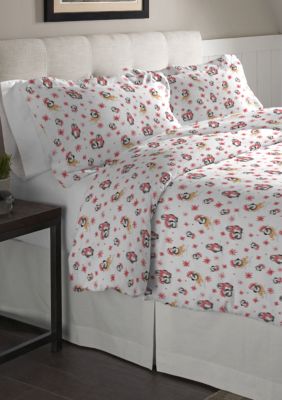 Pointehaven Superior Weight Cotton Flannel Duvet Set, White, Twin