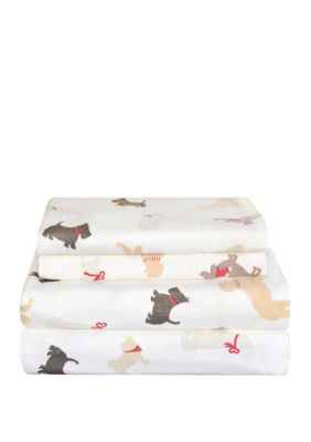 Pointehaven Heavy Weight Cotton Flannel Duvet Set, White, King
