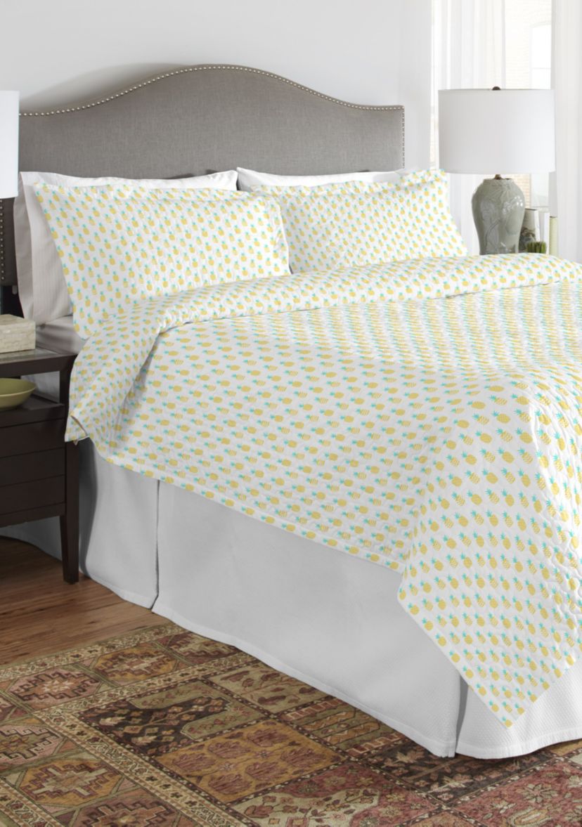 200 Thread Count Percale Cotton Quilt Set