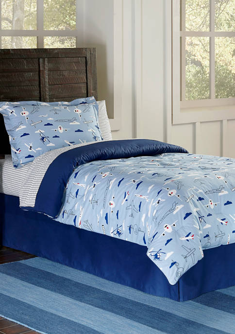 Lullaby Bedding Airplane Comforter Set