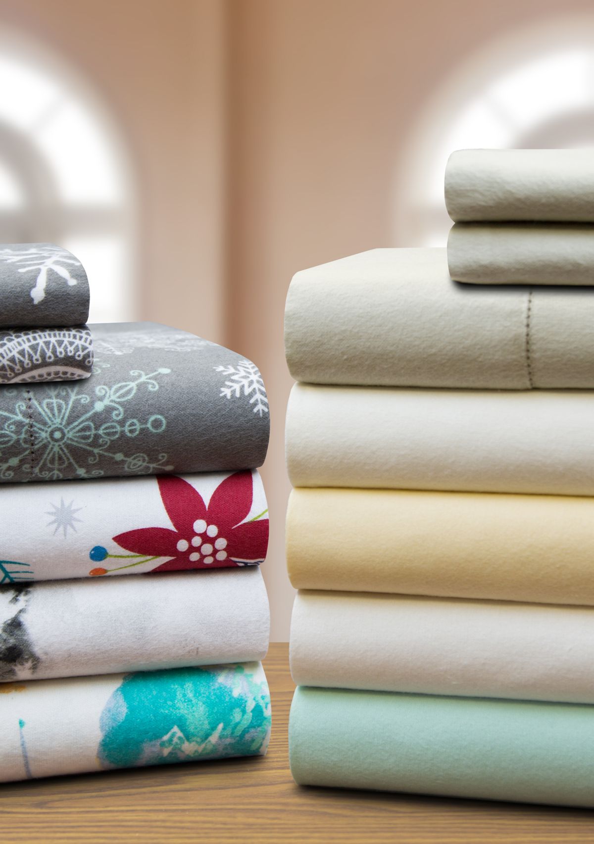 Celeste Home Velvet Soft Luxury Cotton Flannel Sheet Set