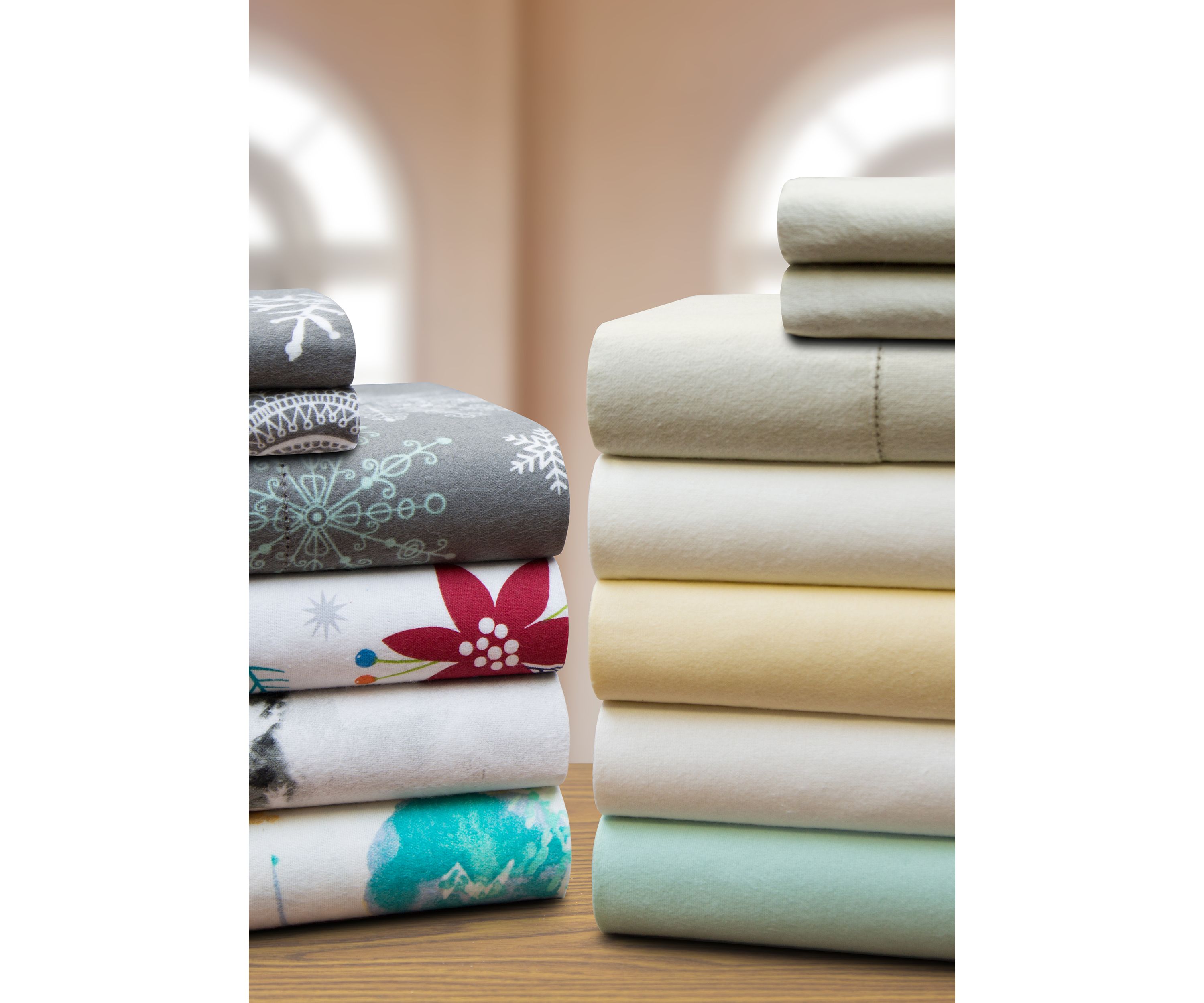 Celeste Home Velvet Soft Luxury Cotton Flannel Sheet Set