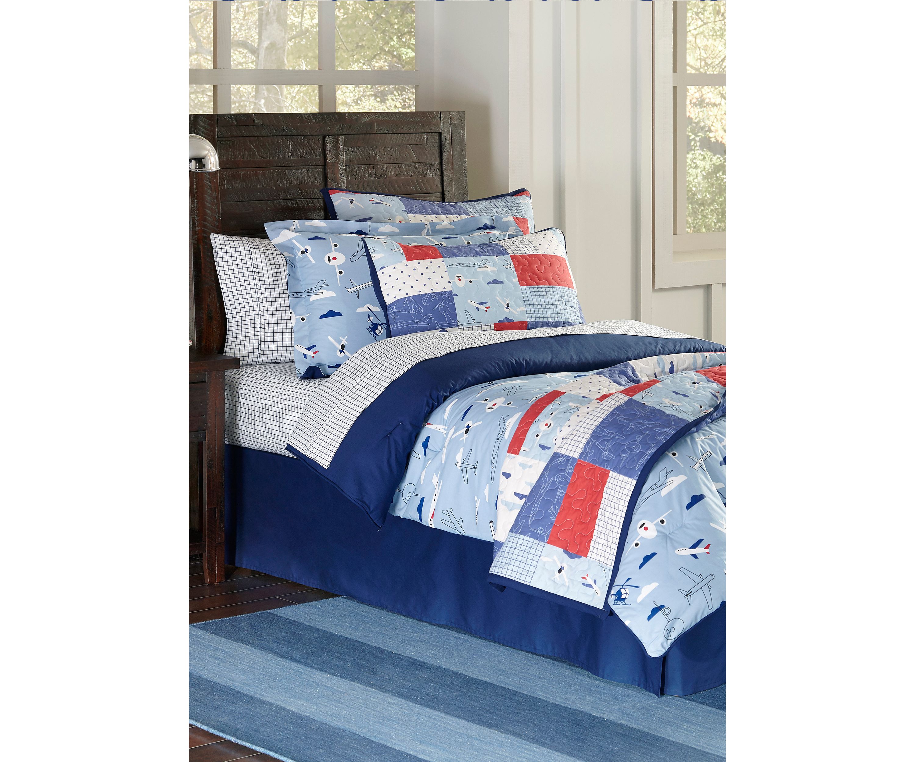 Lullaby Bedding Airplane Standard Pillow Case