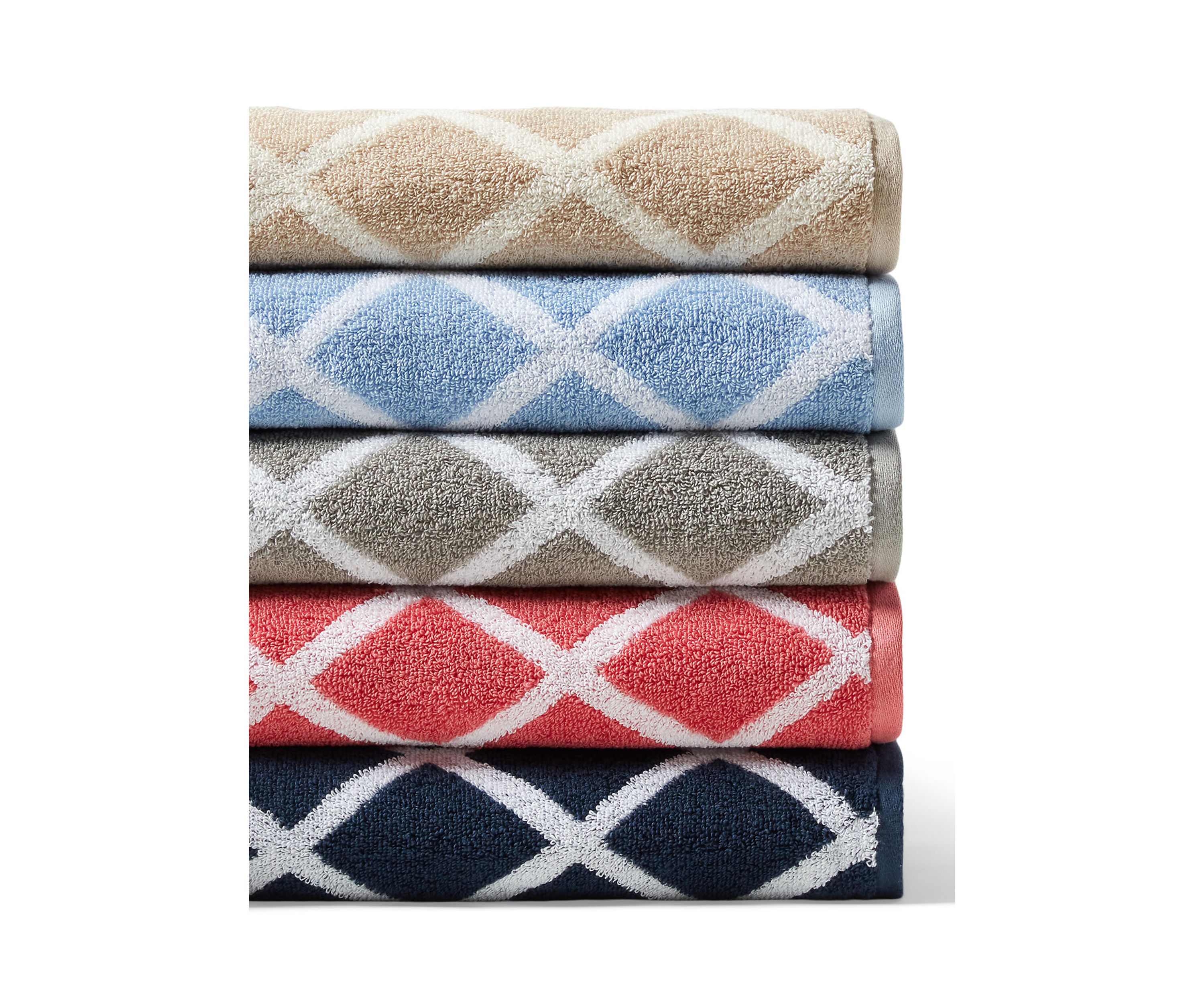 Sanders Diamond Bath Towels