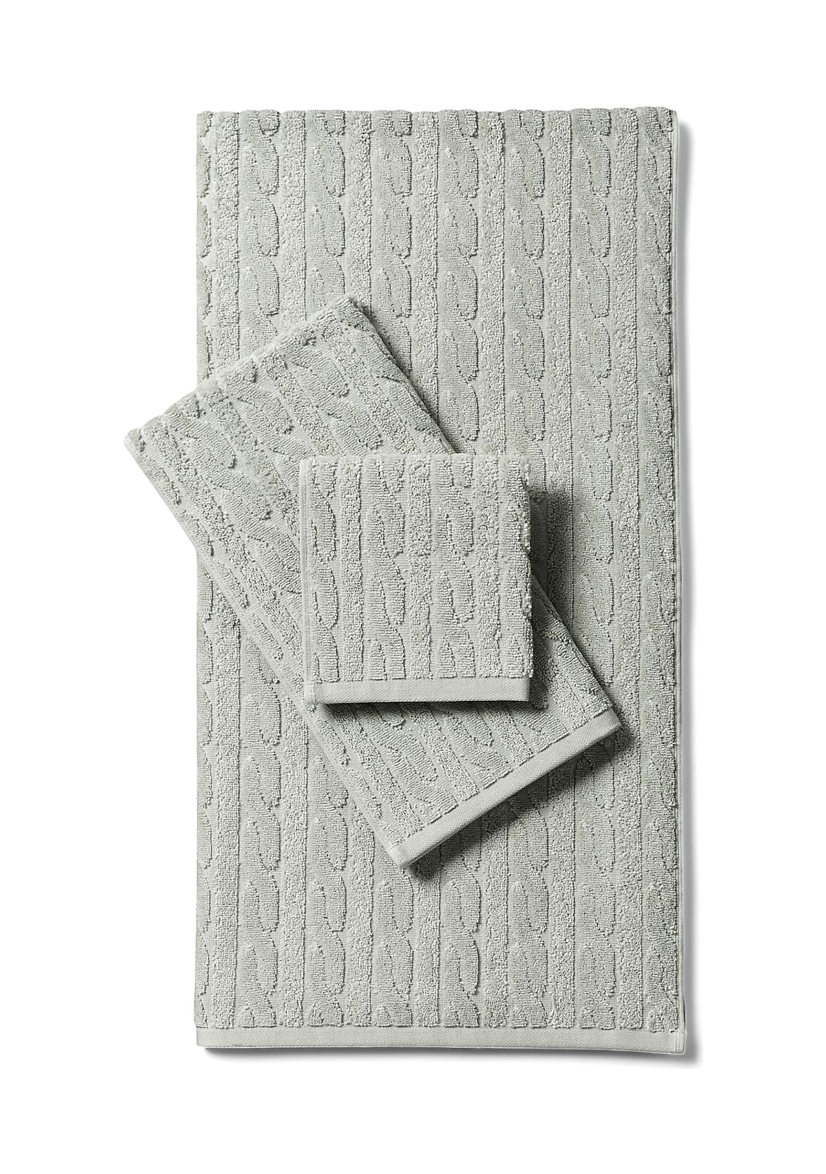 Sanders Cable Bath Towels