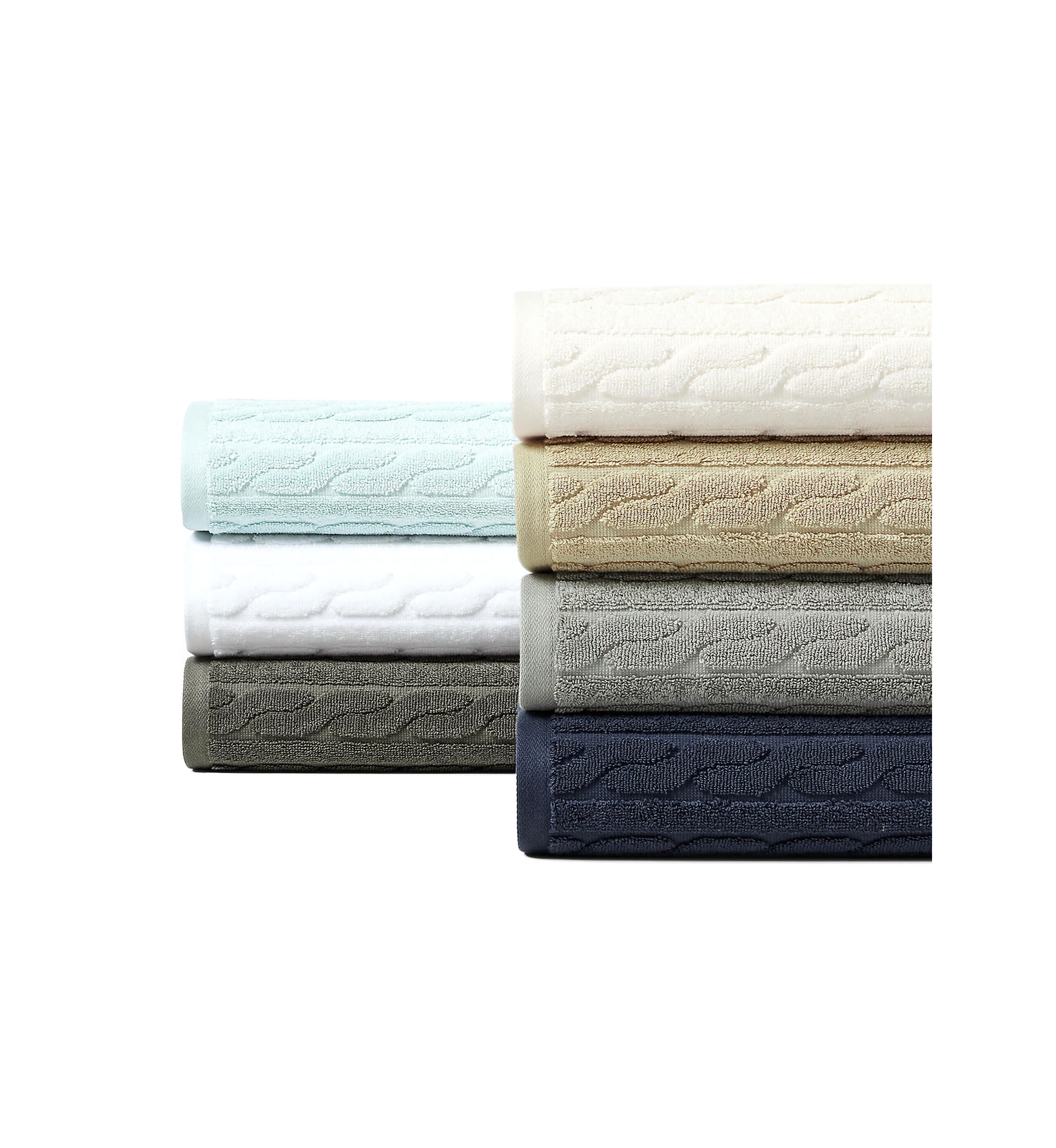 Sanders Cable Bath Towels