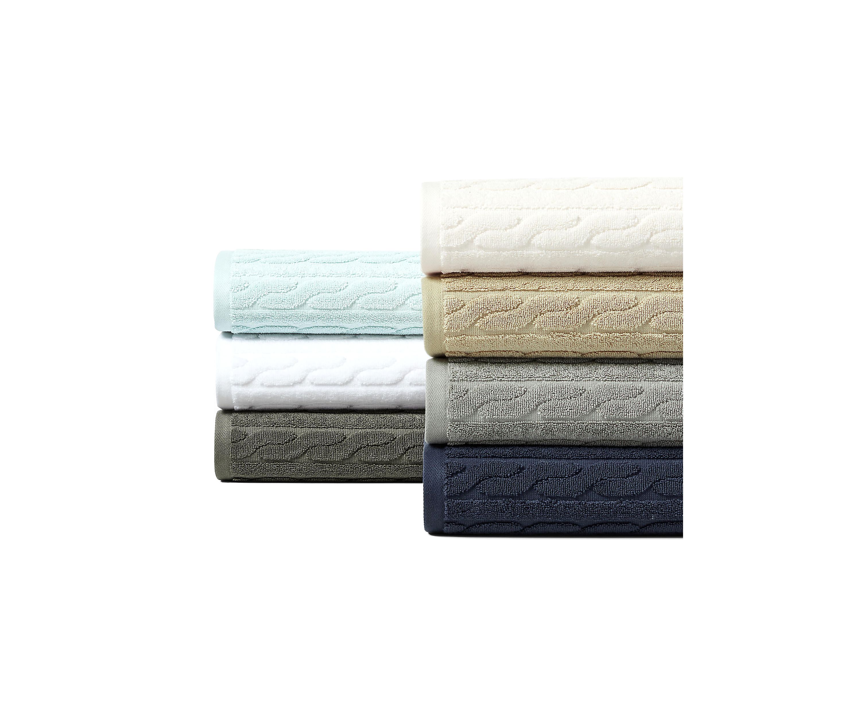 Sanders Cable Bath Towels