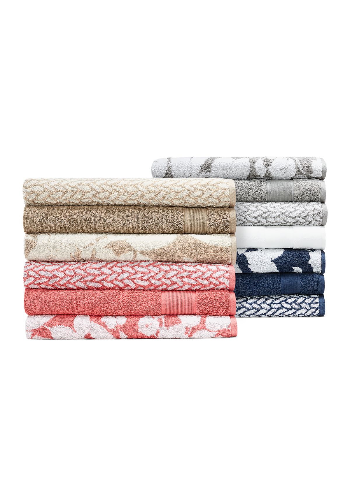 Sanders Antimicrobial Floral Bath Towel Collection