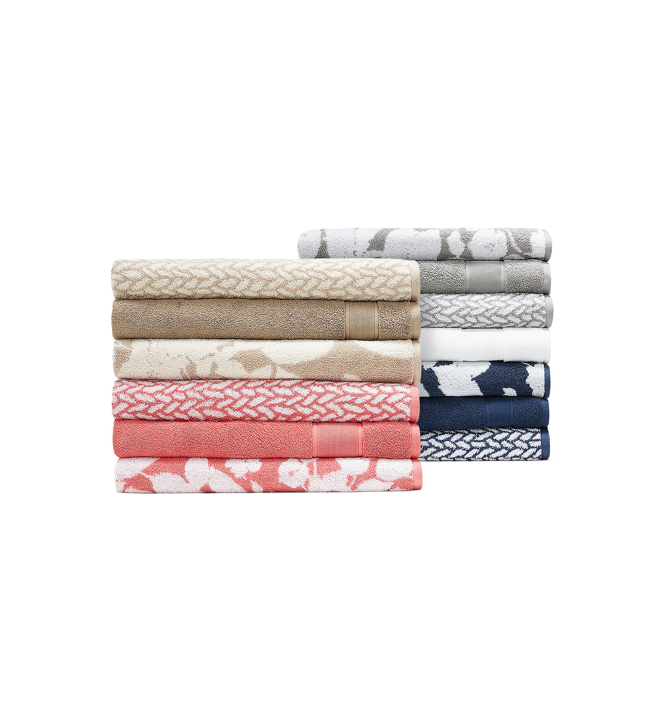 Sanders Antimicrobial Floral Bath Towel Collection