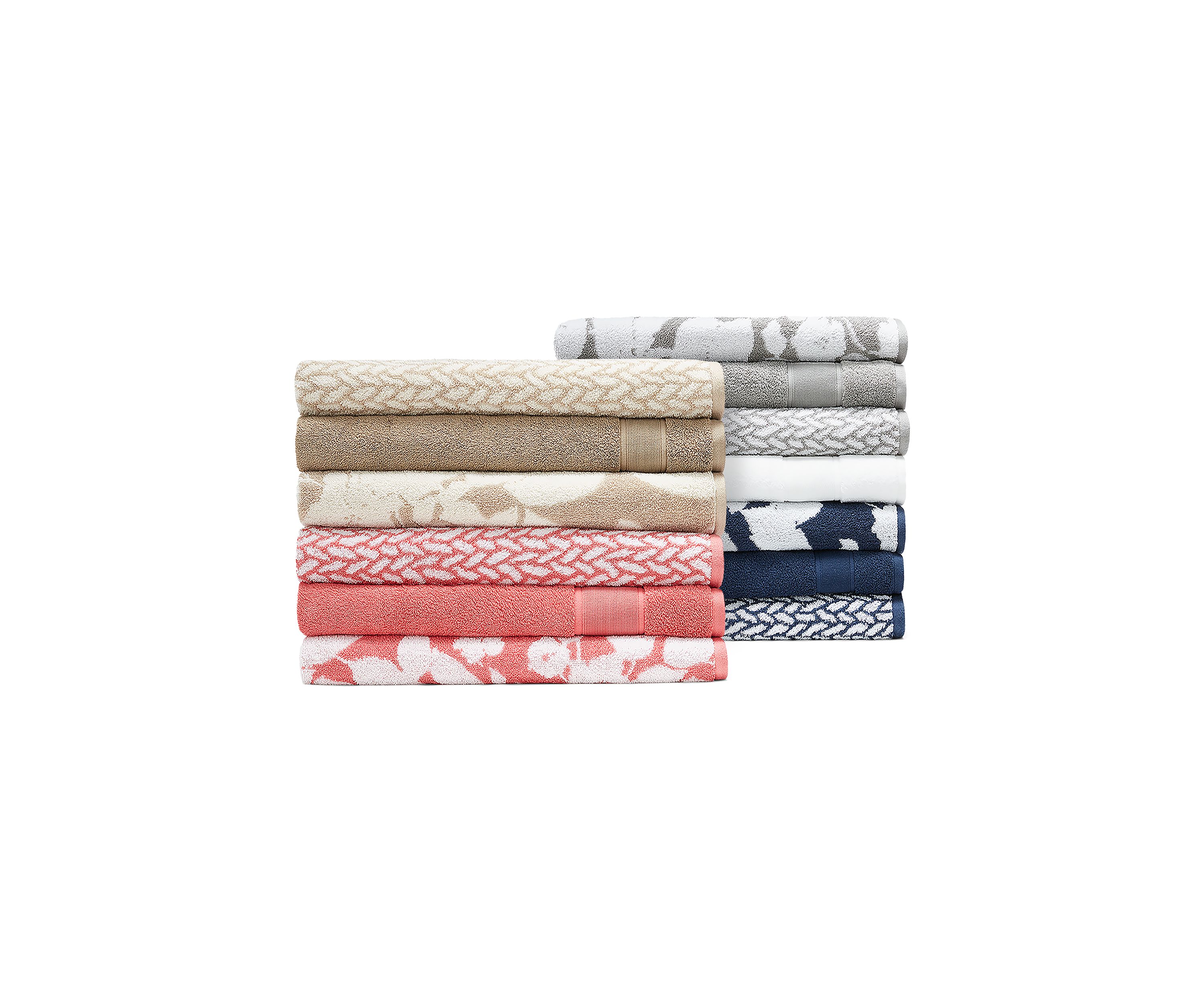 Sanders Antimicrobial Floral Bath Towel Collection