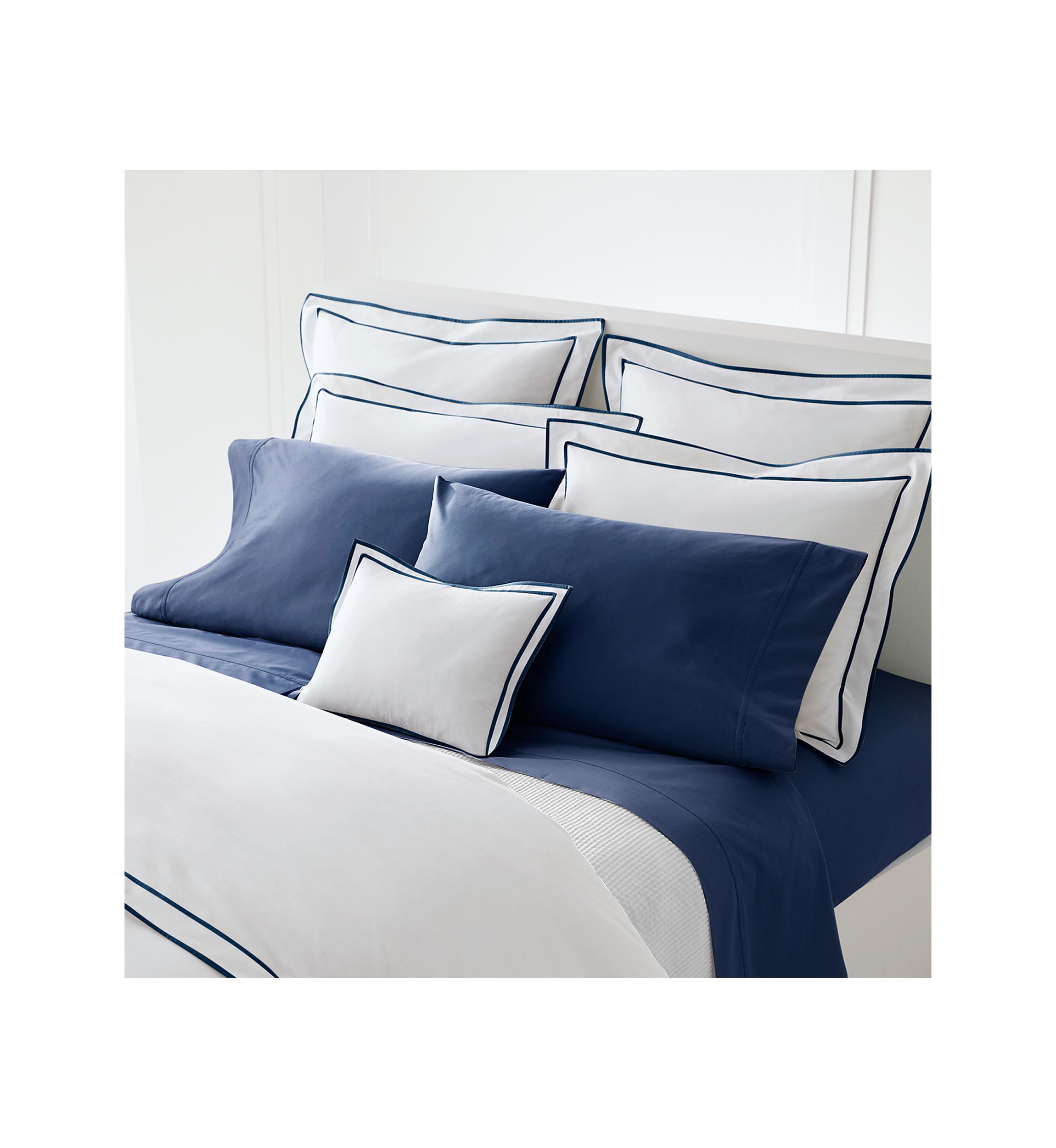 Spencer Sateen Border Throw Pillow