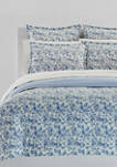 Rhyne Floral Flannel Comforter Set