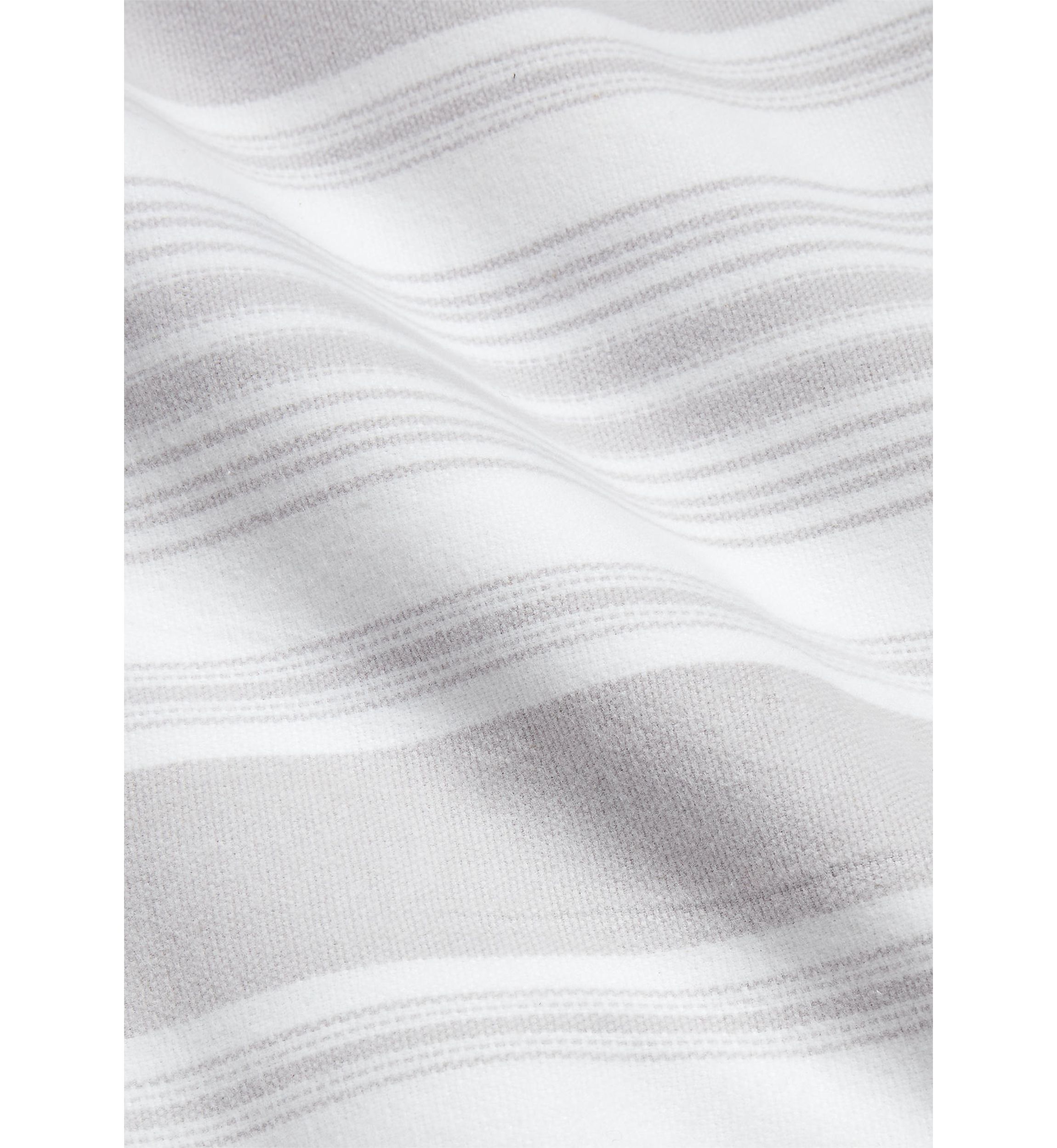 Carolyne Ticking-Stripe Bed Blanket