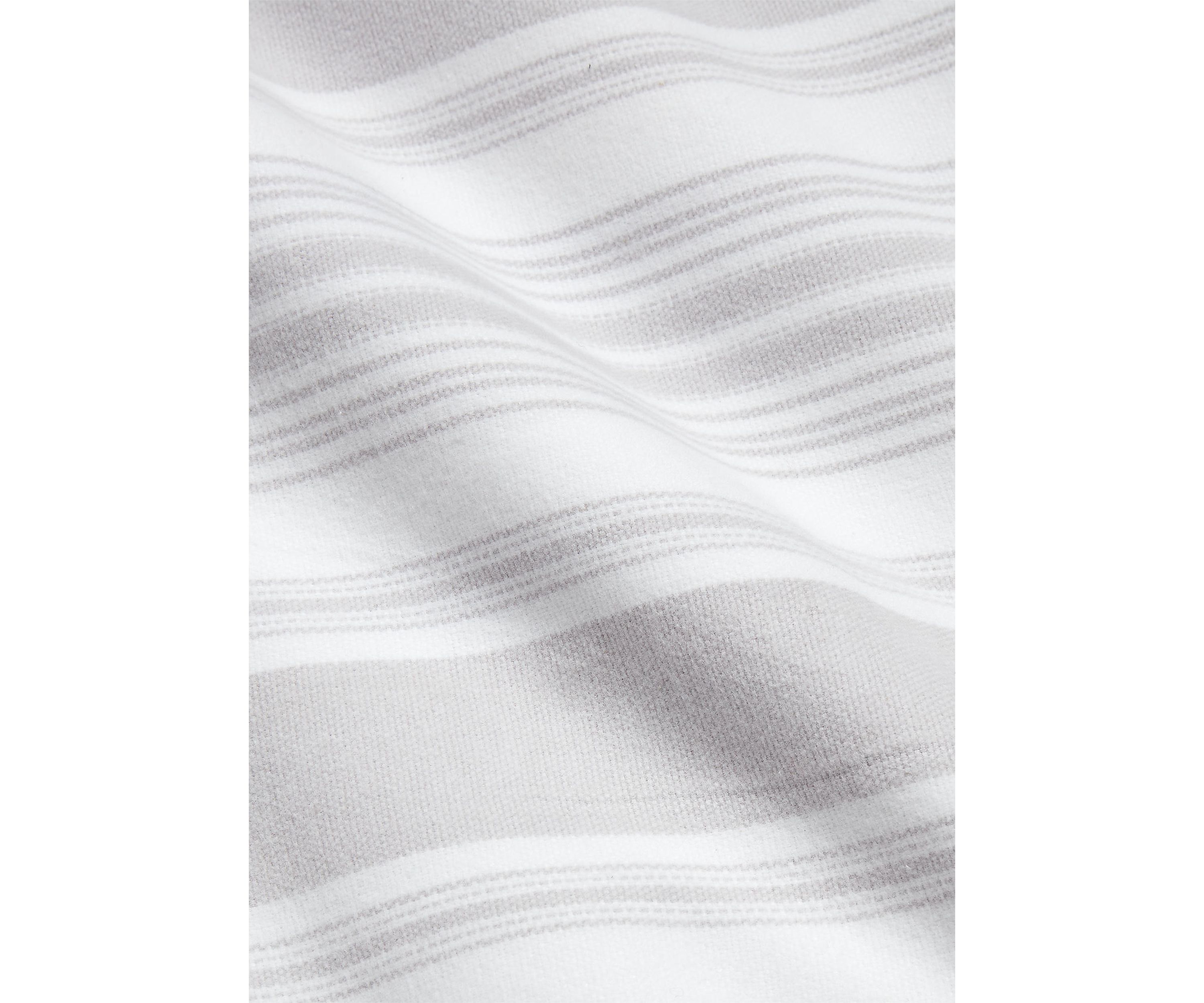 Carolyne Ticking-Stripe Bed Blanket