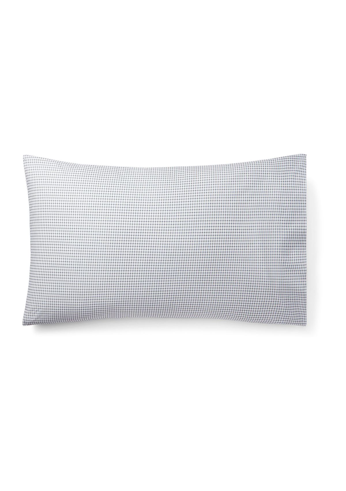 Sloane Cotton Percale Checked Pillowcase Set