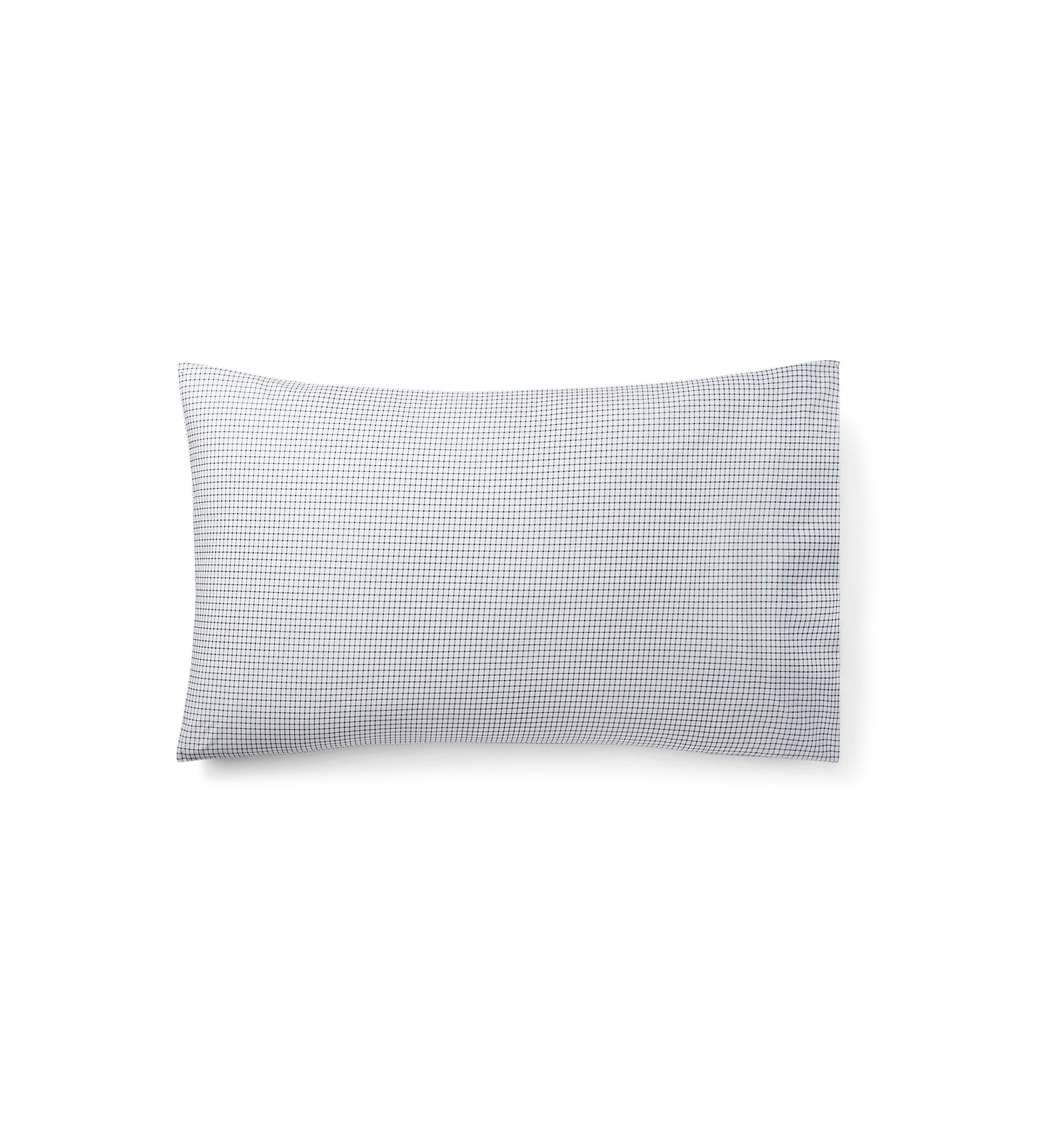 Sloane Cotton Percale Checked Pillowcase Set