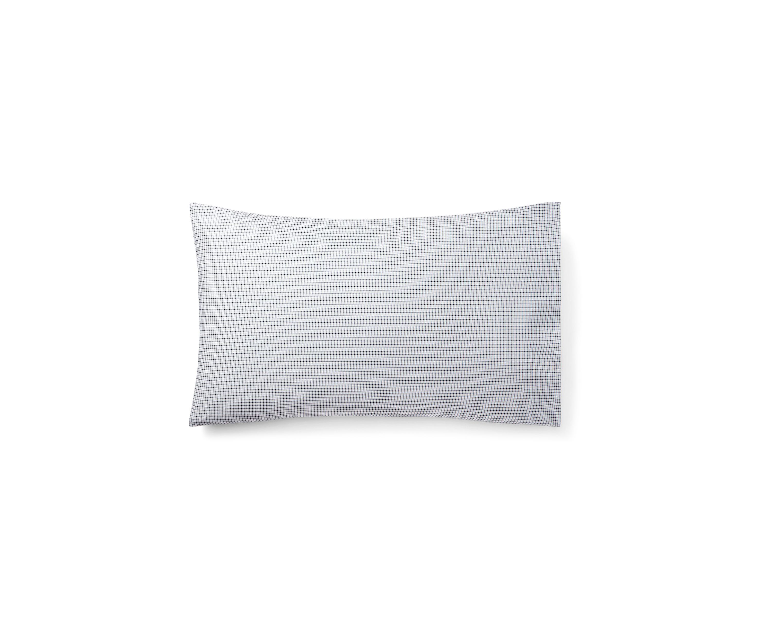 Sloane Cotton Percale Checked Pillowcase Set