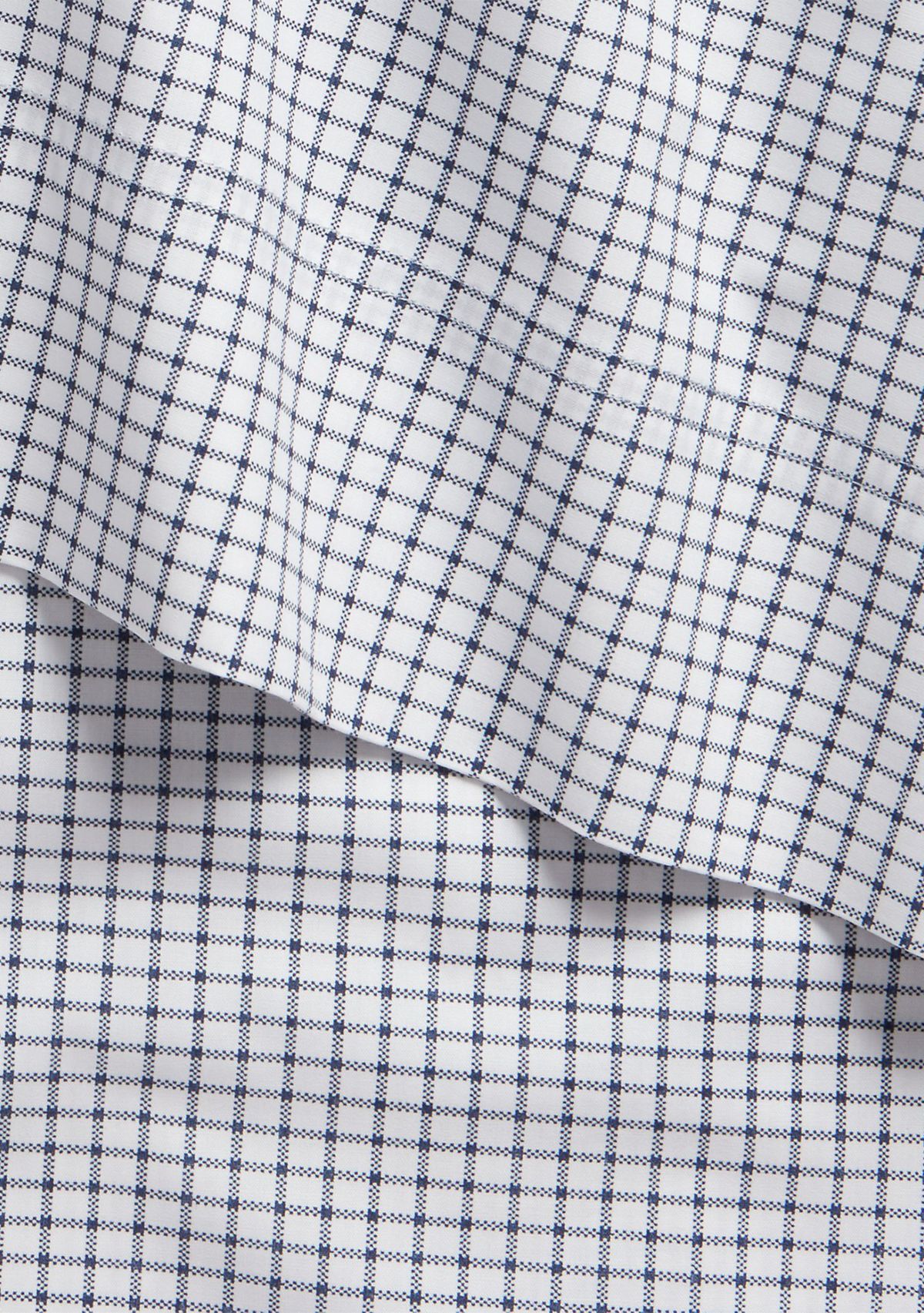 Sloane Cotton Percale Checked Pillowcase Set