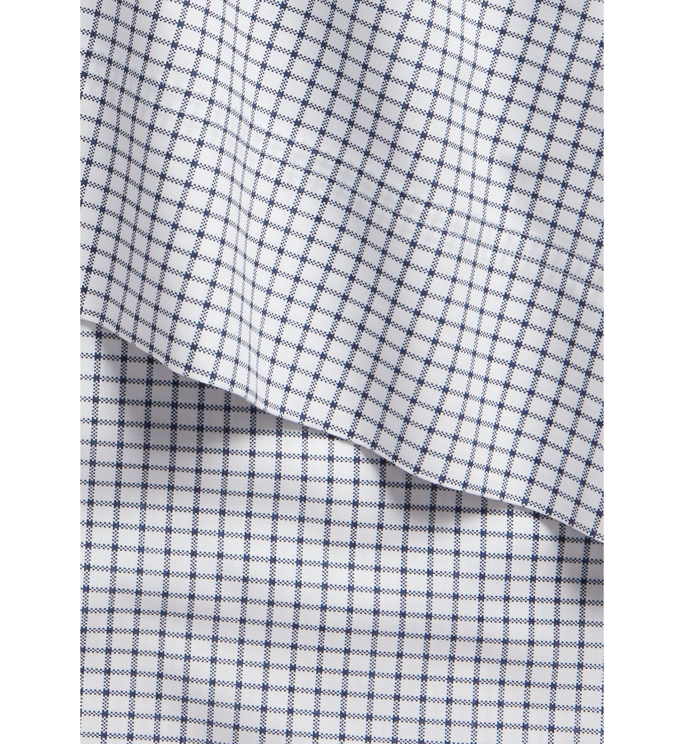 Sloane Cotton Percale Checked Pillowcase Set