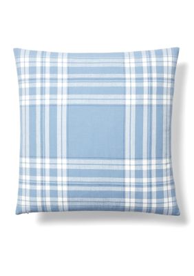 Windowpane Check Throw Pillow