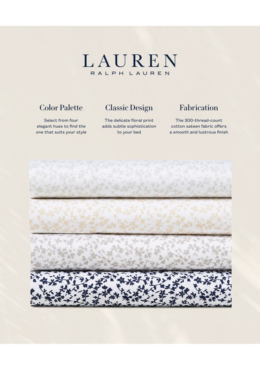 Spencer Sateen Floral Pillowcase Set