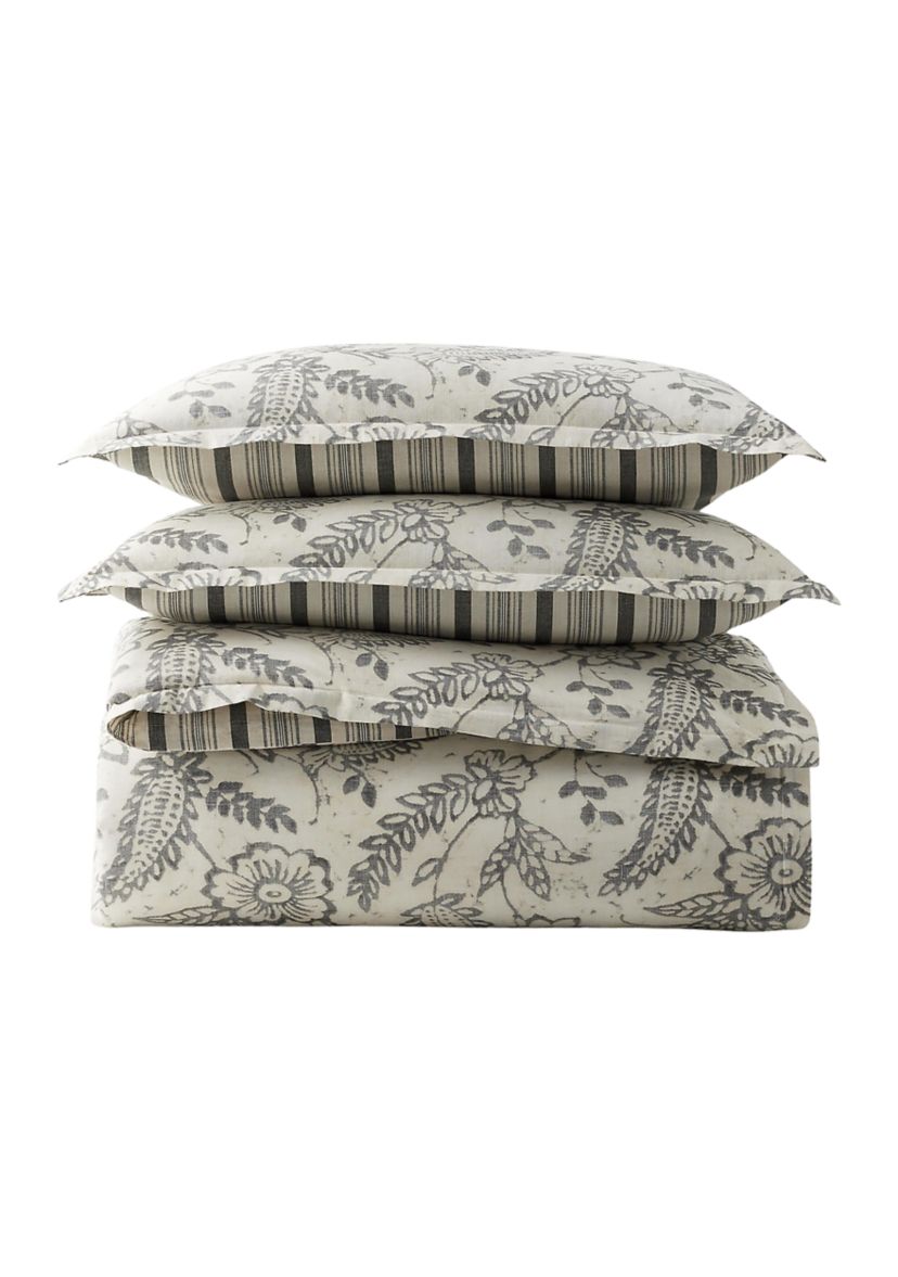 Sara Floral Paisley King Duvet Cover Set
