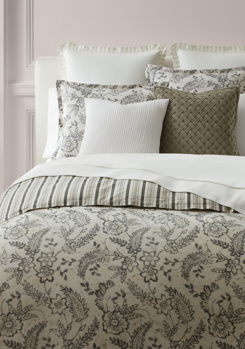 Sara Floral Paisley King Duvet Cover Set