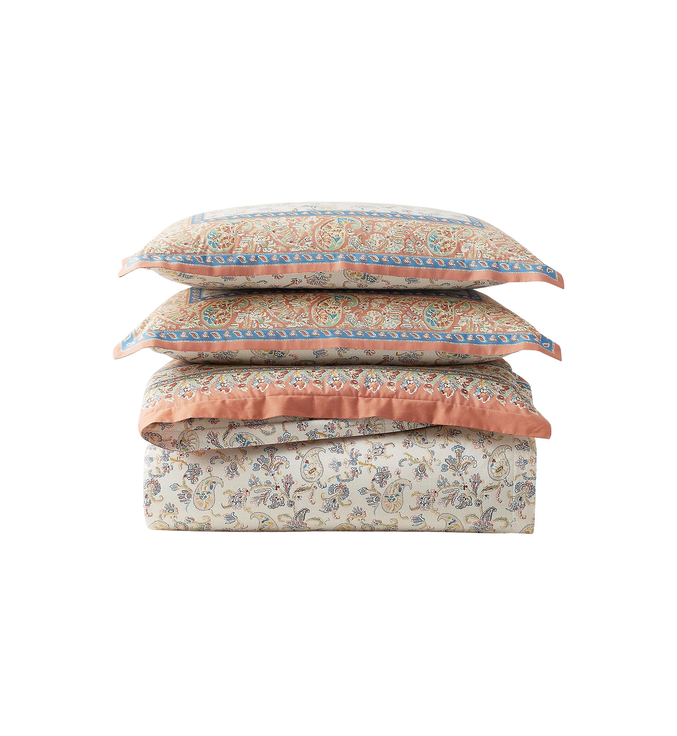 Bering Paisley Cotton Percale Full/Queen Duvet Cover